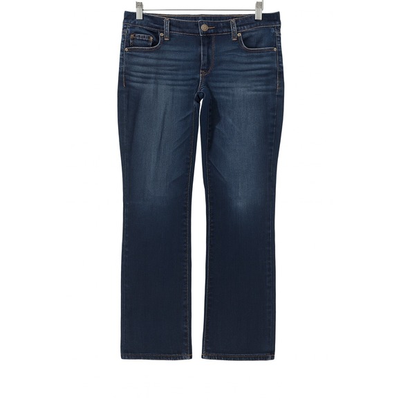 Express Barely Boot Low Rise Dark Wash Denim Jeans Womens Size 6R - Picture 1 of 11